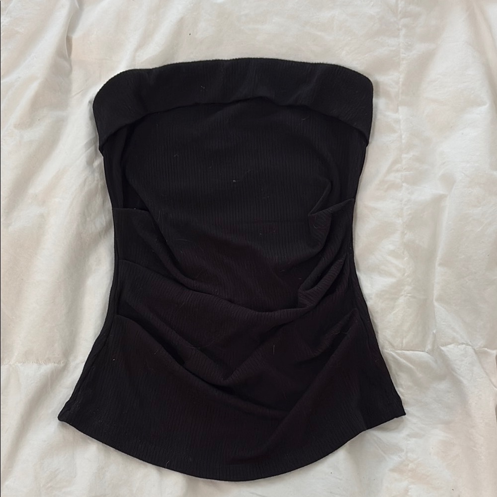 Tube top pleated